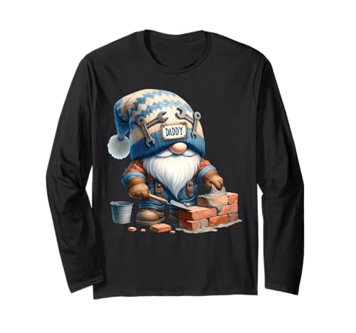 Bricklayer Dad GNOME Grandpa for Men Funny Mason Daddy Langarmshirt Bricklayer Dad GNOME Grandpa for Men Funny Mason Daddy Langarmshirt von Funny Dad Gifts For Men Who Love To Fix Things
