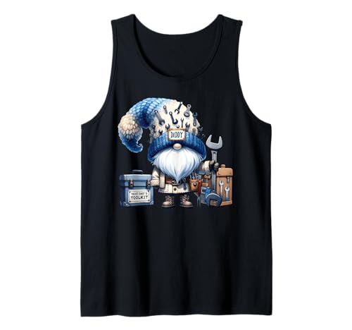 Herren Dad Can Fix Anything Funny GNOME Daddy with Toolkit for Dad Tank Top Herren Dad Can Fix Anything Funny GNOME Daddy with Toolkit for Dad Tank Top von Funny Dad Gifts For Men Who Love To Fix Things