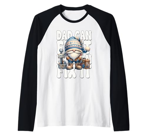 Herren Dad Can Fix It Handyman GNOME Grandpa with Craftsman Tools Raglan Herren Dad Can Fix It Handyman GNOME Grandpa with Craftsman Tools Raglan von Funny Dad Gifts For Men Who Love To Fix Things