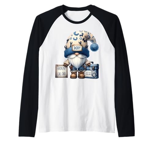Herren Funny Daddy GNOME for Men Retired Dad Handyman Retirement Raglan Herren Funny Daddy GNOME for Men Retired Dad Handyman Retirement Raglan von Funny Dad Gifts For Men Who Love To Fix Things