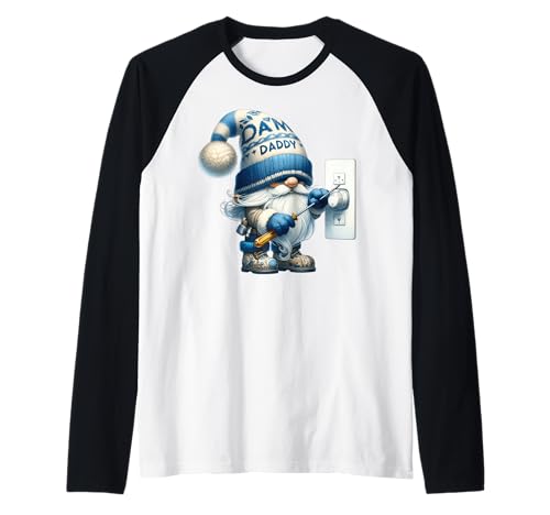 Herren Funny Electrician Dad GNOME Graphic for Men Craftsman Work Raglan Herren Funny Electrician Dad GNOME Graphic for Men Craftsman Work Raglan von Funny Dad Gifts For Men Who Love To Fix Things