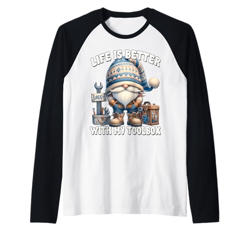 Herren Handyman Dad Life is Better with My Toolbox Craftsman Work Raglan Herren Handyman Dad Life is Better with My Toolbox Craftsman Work Raglan von Funny Dad Gifts For Men Who Love To Fix Things