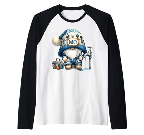 Herren Plumber GNOME Dad Graphic for Men Funny Pipe Fitter Raglan Herren Plumber GNOME Dad Graphic for Men Funny Pipe Fitter Raglan von Funny Dad Gifts For Men Who Love To Fix Things