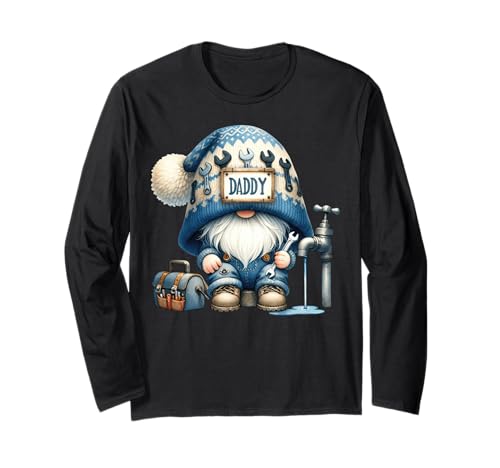 Plumber GNOME Dad Graphic for Men Funny Pipe Fitter Langarmshirt Plumber GNOME Dad Graphic for Men Funny Pipe Fitter Langarmshirt von Funny Dad Gifts For Men Who Love To Fix Things