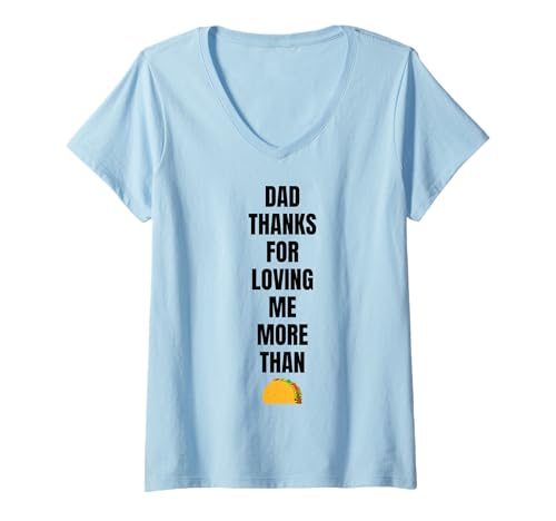 Damen Dad Tacos Lover Lustig T-Shirt mit V-Ausschnitt Damen Dad Tacos Lover Lustig T-Shirt mit V-Ausschnitt von Funny Dad Tees