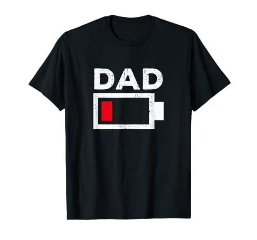 Herren Papa Low Battery Lustig Müde Vater Erschöpft Väter T-Shirt Herren Papa Low Battery Lustig Müde Vater Erschöpft Väter T-Shirt von Funny Dad and Fathers On Any Day Low Battery