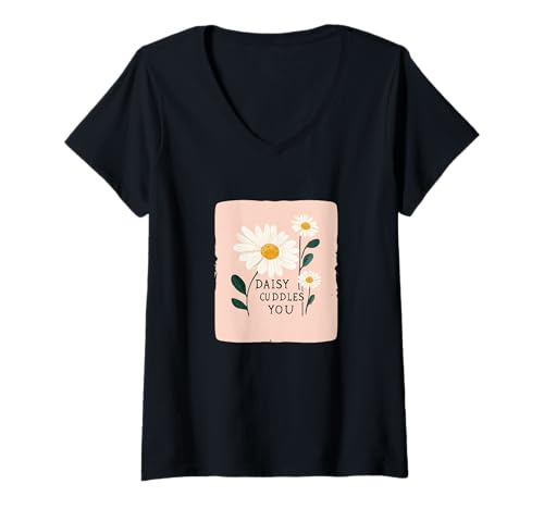 Damen Blühendes Gänseblümchen-Kostüm für lustige Gänseblümchen-Liebhaber T-Shirt mit V-Ausschnitt Damen Blühendes Gänseblümchen-Kostüm für lustige Gänseblümchen-Liebhaber T-Shirt mit V-Ausschnitt von Funny Daisy Flower
