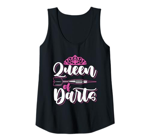 Damen Dart Lover Queen of Darts Grafik Frauen Mädchen Darts Spieler Tank Top Damen Dart Lover Queen of Darts Grafik Frauen Mädchen Darts Spieler Tank Top von Funny Dart Lover Gifts & Darts Player Outfits