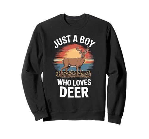 Nur EIN Junge, der Hirsche liebt, Naturliebhaber, Kinder, Hirsche Sweatshirt Nur EIN Junge, der Hirsche liebt, Naturliebhaber, Kinder, Hirsche Sweatshirt von Funny Deer Lover Clothing