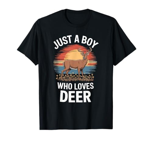 Nur EIN Junge, der Hirsche liebt, Naturliebhaber, Kinder, Hirsche T-Shirt Nur EIN Junge, der Hirsche liebt, Naturliebhaber, Kinder, Hirsche T-Shirt von Funny Deer Lover Clothing