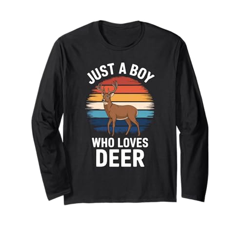 Nur EIN Junge, der Rehe liebt Animal Lover Kids REH Langarmshirt Nur EIN Junge, der Rehe liebt Animal Lover Kids REH Langarmshirt von Funny Deer Lover Clothing