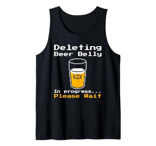 Löschen von Bierbauch Bitte warten Sie ladend Damen Herren lustig Tank Top Löschen von Bierbauch Bitte warten Sie ladend Damen Herren lustig Tank Top von Funny Deleting Beer Belly Please Wait Loading Tee