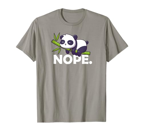 Mens Womens Kids Cute Cartoon Kawaii Napping NOPE Panda T-Shirt von Funny Design Panda Bear Gifts TShirts & Hoodies