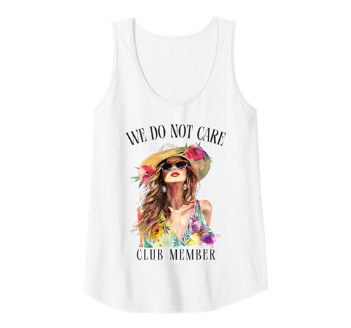 Damen We Do Not Care WDNC Club-Mitglied Cool Lustig Tank Top von Funny Designs for Women