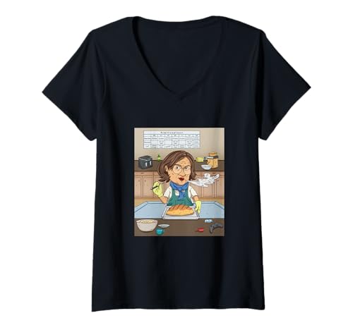 Damen Martina T-Shirt mit V-Ausschnitt Damen Martina T-Shirt mit V-Ausschnitt von Funny Designs
