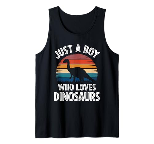 Herren Just A Boy Who Loves Dinosaurs Prähistorische Kinder-Dinosaurier Tank Top Herren Just A Boy Who Loves Dinosaurs Prähistorische Kinder-Dinosaurier Tank Top von Funny Dinosaur Apparel for Men Women