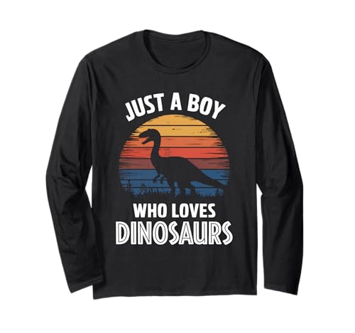 Just A Boy Who Loves Dinosaurs Fossil Hunter Kinder Dinosaurier Langarmshirt Just A Boy Who Loves Dinosaurs Fossil Hunter Kinder Dinosaurier Langarmshirt von Funny Dinosaur Apparel for Men Women
