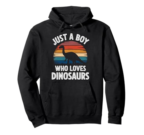 Just A Boy Who Loves Dinosaurs Prähistorische Kinder-Dinosaurier Pullover Hoodie Just A Boy Who Loves Dinosaurs Prähistorische Kinder-Dinosaurier Pullover Hoodie von Funny Dinosaur Apparel for Men Women