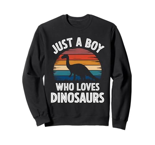 Just A Boy Who Loves Dinosaurs Prähistorische Kinder-Dinosaurier Sweatshirt Just A Boy Who Loves Dinosaurs Prähistorische Kinder-Dinosaurier Sweatshirt von Funny Dinosaur Apparel for Men Women