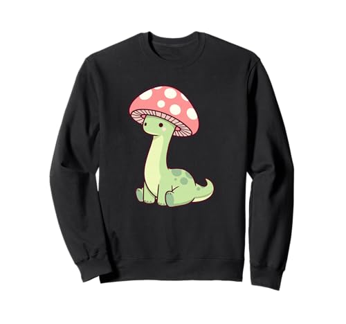 Niedlicher Kawaii-Pilzhut Dinosaurier ästhetische Mädchen Jungen Kinder Sweatshirt Niedlicher Kawaii-Pilzhut Dinosaurier ästhetische Mädchen Jungen Kinder Sweatshirt von Funny Dinosaur Designs