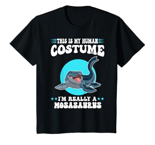Das ist mein menschliches Kostüm Ich bin wirklich ein Mosasaurus-Liebhaber für Kinder T-Shirt von Funny Dinosaur Mosasaurus Lovers Gifts Tee