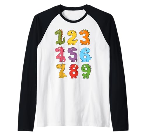 Dinosaurier-Kostüm für Kinder, Dinosaurier-Kostüm, Dinosaurier-Kostüm Raglan Dinosaurier-Kostüm für Kinder, Dinosaurier-Kostüm, Dinosaurier-Kostüm Raglan von Funny Dinosaur Numbers Math Day Dino Costume