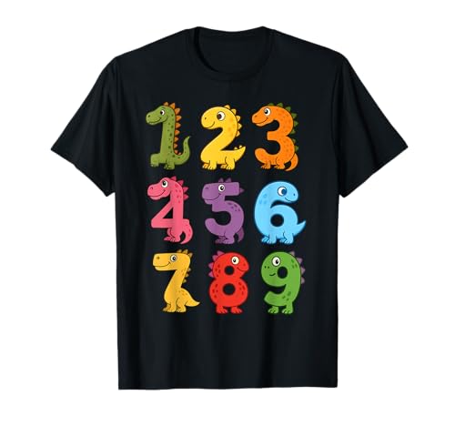 Dinosaurier-Kostüm für Kinder, Dinosaurier-Kostüm, Dinosaurier-Kostüm T-Shirt Dinosaurier-Kostüm für Kinder, Dinosaurier-Kostüm, Dinosaurier-Kostüm T-Shirt von Funny Dinosaur Numbers Math Day Dino Costume