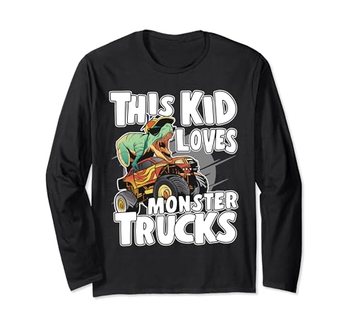 Niedlicher Monstertruck für Jungen und Mädchen, dieses Kind liebt Monster Trucks Langarmshirt Niedlicher Monstertruck für Jungen und Mädchen, dieses Kind liebt Monster Trucks Langarmshirt von Funny Dinosaur & Monster Truck Gifts Boys Girls