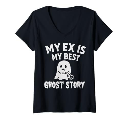 Damen Urkomische Scheidungsgeschichten Frauen, Werden Sich mit und lachen T-Shirt mit V-Ausschnitt Damen Urkomische Scheidungsgeschichten Frauen, Werden Sich mit und lachen T-Shirt mit V-Ausschnitt von Funny Divorce Humor Merch by Laughter and Healing