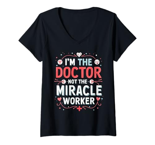 Damen Arztarzt medizinischer Arzt Medizin Medizin T-Shirt mit V-Ausschnitt Damen Arztarzt medizinischer Arzt Medizin Medizin T-Shirt mit V-Ausschnitt von Funny Doctor Healtcare Arzt Stethoskop