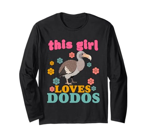 Dodos Bird Raphus cucullatus lustiger Dodovogel Herren Damen Kinder Langarmshirt von Funny Dodos Bird