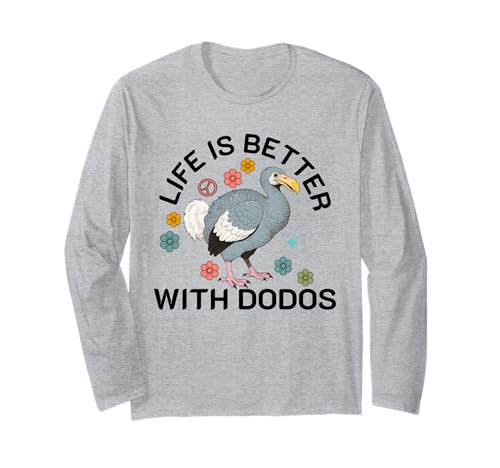 Dodos Bird Raphus cucullatus lustiger Dodovogel Herren Damen Kinder Langarmshirt von Funny Dodos Bird