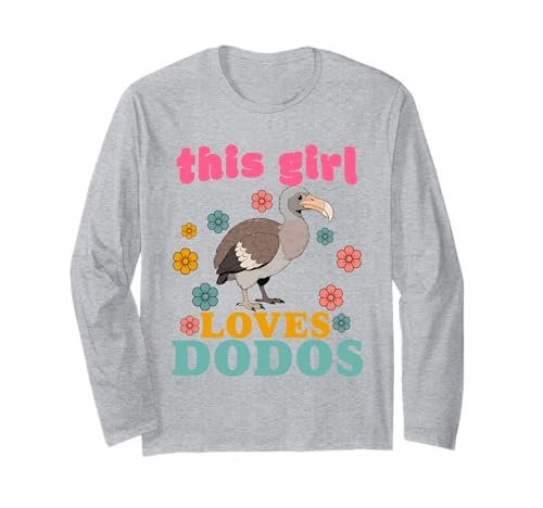 Dodos Bird Raphus cucullatus lustiger Dodovogel Herren Damen Kinder Langarmshirt von Funny Dodos Bird