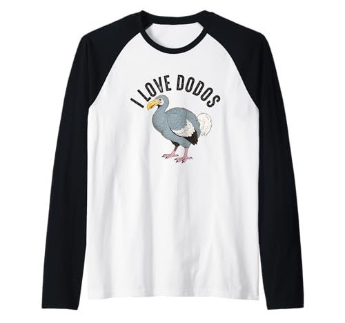 Dodos Bird Raphus cucullatus lustiger Dodovogel Herren Damen Kinder Raglan von Funny Dodos Bird