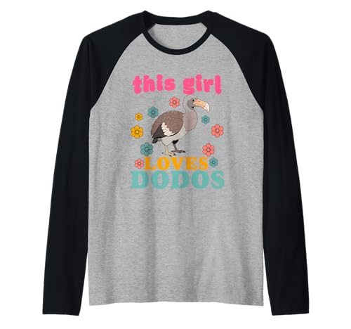 Dodos Bird Raphus cucullatus lustiger Dodovogel Herren Damen Kinder Raglan von Funny Dodos Bird