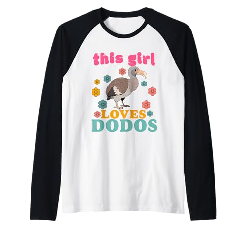 Dodos Bird Raphus cucullatus lustiger Dodovogel Herren Damen Kinder Raglan von Funny Dodos Bird