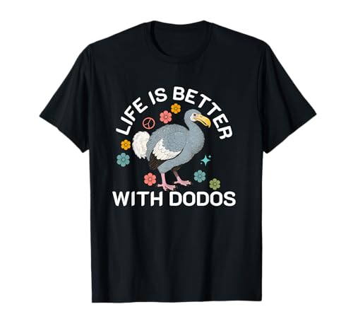 Dodos Bird Raphus cucullatus lustiger Dodovogel Herren Damen Kinder T-Shirt von Funny Dodos Bird
