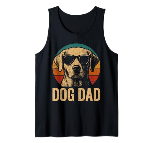 Dog Daddy Hundeliebhaber im Retro-Look, Hundevater, für Herren Tank Top von Funny Dog Dad Gifts for Men Fathers Day