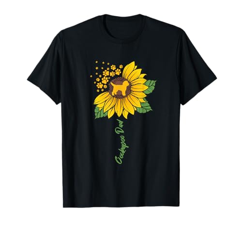 Cockapoo Mama Sonnenblume Hundeliebhaber Geschenke Pudel Cocker Mama T-Shirt von Funny Dog Lover Gifts Sunflower For Men Boys