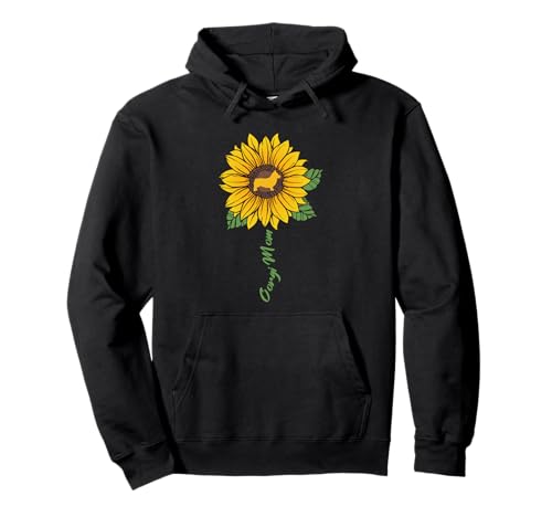 Corgi Mom Sonnenblume Corgi Lover Geschenke Hund Mama Mama Pullover Hoodie von Funny Dog Lover Gifts Sunflower For Women Girls