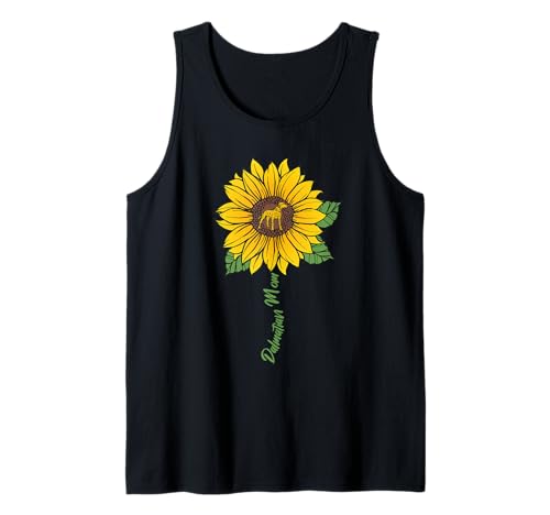 Dalmatiner Mutter Sonnenblume Hundeliebhaber Geschenke Mama Mama Tank Top von Funny Dog Lover Gifts Sunflower For Women Girls