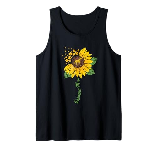 Dalmatiner Mutter Sonnenblume Hundeliebhaber Geschenke Mama Mama Tank Top von Funny Dog Lover Gifts Sunflower For Women Girls
