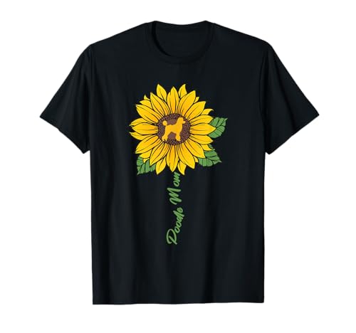 Pudel Mama Sonnenblume Pudel Liebhaber Geschenke Hund Mama Mama T-Shirt von Funny Dog Lover Gifts Sunflower For Women Girls