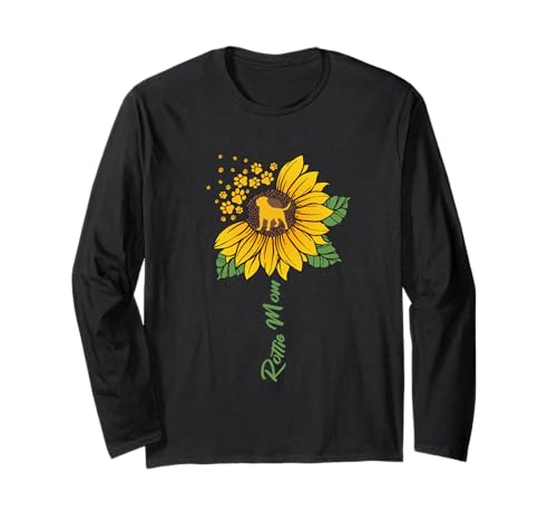 Rottie Mom Sonnenblume Rottweiler Liebhaber Geschenke Hund Mama Mama Langarmshirt von Funny Dog Lover Gifts Sunflower For Women Girls