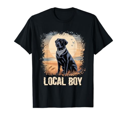 Lustiges Hunde-Meme für Jungen, Gebleicht, Black Lab, Jagdhund T-Shirt Lustiges Hunde-Meme für Jungen, Gebleicht, Black Lab, Jagdhund T-Shirt von Funny Dog Meme Local Boy