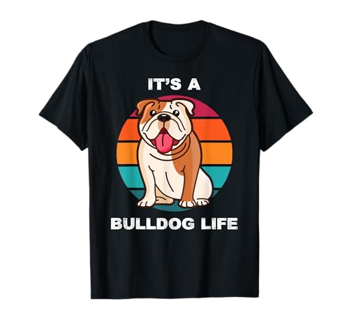Niedliche Bulldoggenbesitzer A Bulldog Life For Dog Mom Dad Kids T-Shirt Niedliche Bulldoggenbesitzer A Bulldog Life For Dog Mom Dad Kids T-Shirt von Funny Dog Puppy Walkies Repeat Trainer Dog Dad Mum