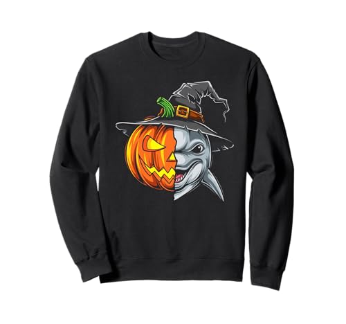 Delphin Kürbis Jack O Laterne Halloween Kinder Herren Damen Sweatshirt Delphin Kürbis Jack O Laterne Halloween Kinder Herren Damen Sweatshirt von Funny Dolphin Lovers Halloween Pumpkin Outfits