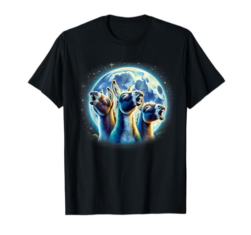 3 Esel Mond Heulender Eselkopf Lustiger Esel für Männer Frauen T-Shirt 3 Esel Mond Heulender Eselkopf Lustiger Esel für Männer Frauen T-Shirt von Funny Donkey By DS1