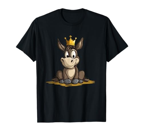 Hübscher Esel mit lustiger Krone Kostüm für Jungen und Mädchen T-Shirt Hübscher Esel mit lustiger Krone Kostüm für Jungen und Mädchen T-Shirt von Funny Donkey Crown
