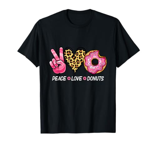 Lustige Friedensliebe Donuts Männer Frauen Donut Liebhaber Kleidung T-Shirt Lustige Friedensliebe Donuts Männer Frauen Donut Liebhaber Kleidung T-Shirt von Funny Donut Lover Doughnut Fan Birthday Tee